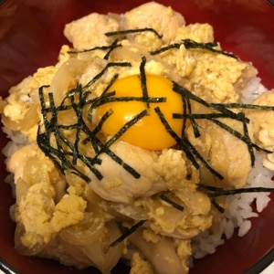 黄身のせ 親子丼